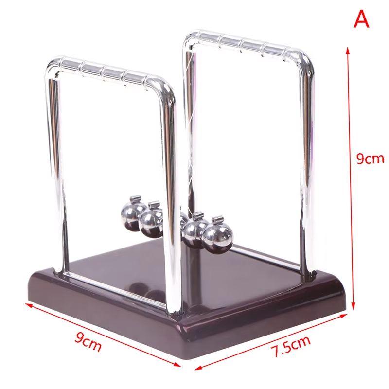 Newtons Cradle Metal Pendulum Desk Toy Physics Balance Ball Decor 7