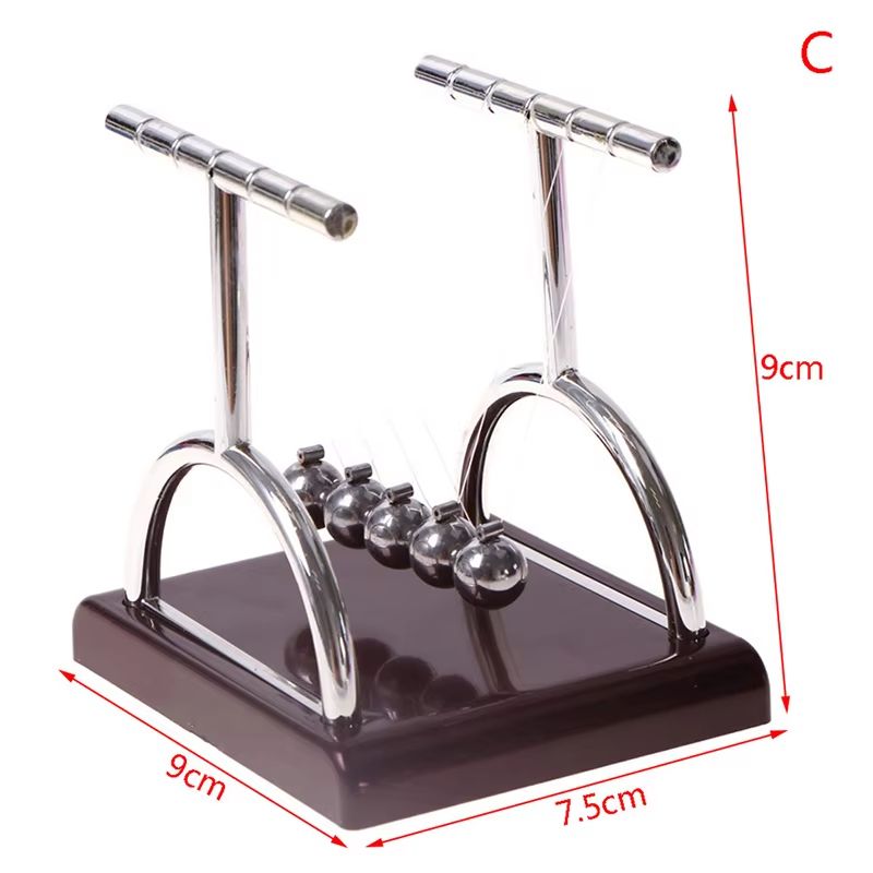 Newtons Cradle Metal Pendulum Desk Toy Physics Balance Ball Decor 8