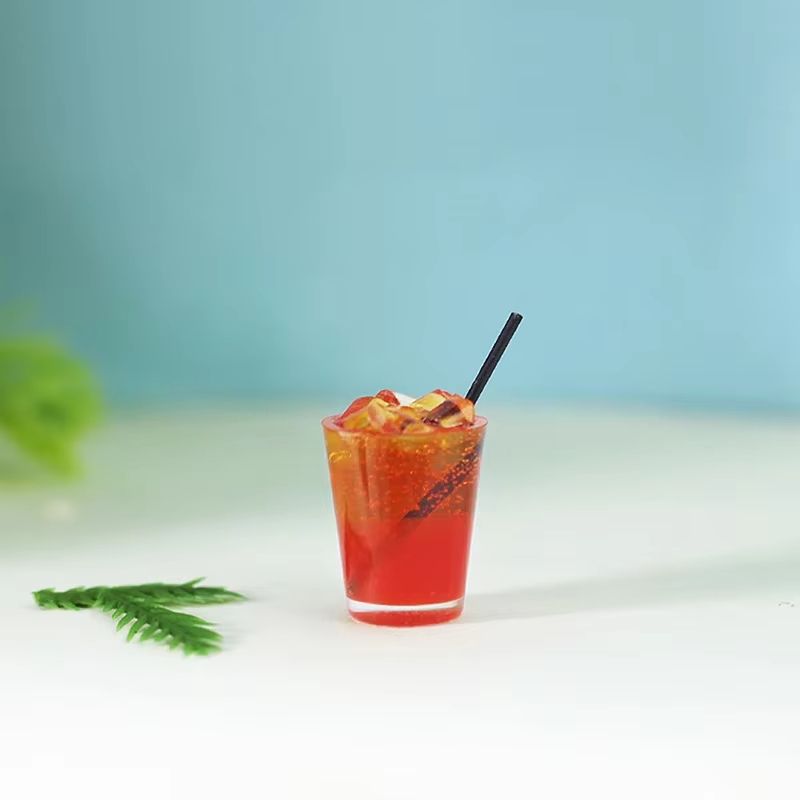 Miniature Cocktail Drinks Dollhouse Accessories 16 112 Scale Bar Decor Set 7