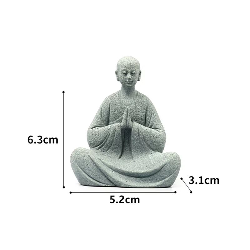 Wishing Monk Zen Garden Decor Set For Aquarium And Miniature Landscape Styling 8