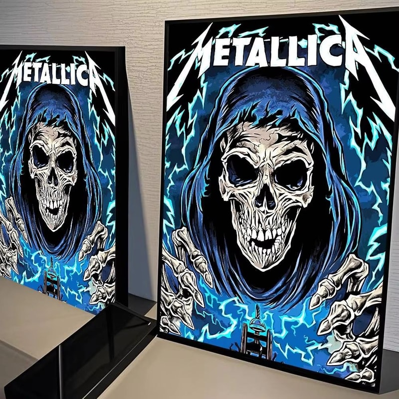 Metallica Classic Band Poster Canvas Wall Art For Living Room Decor 12