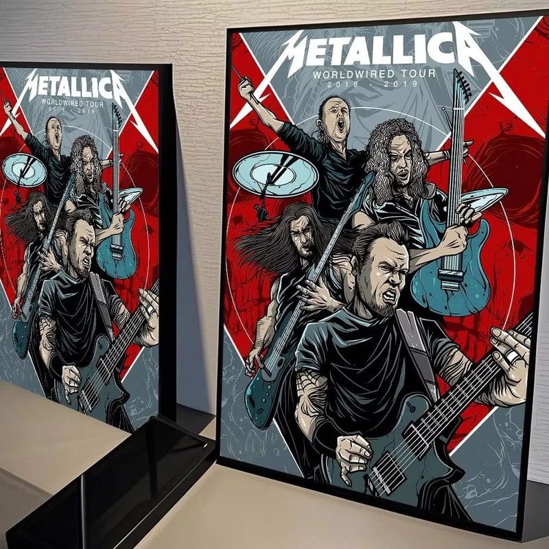 Metallica Classic Band Poster Canvas Wall Art For Living Room Decor 14
