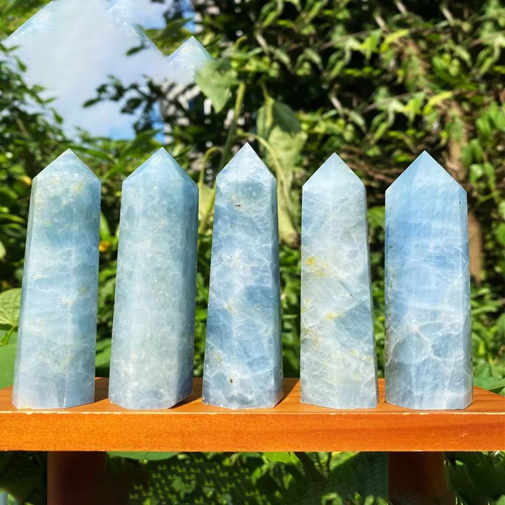 Natural Crystal Wand Rose Quartz And Amethyst Point For Reiki Healing And Home Decor 25