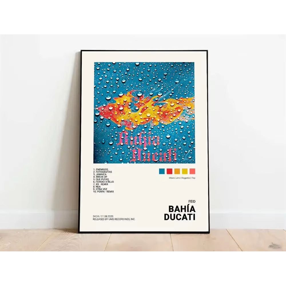 Latin Rapper Album Cover Canvas Poster Wall Art For Aesthetic Room Decor 28