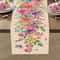 Spring Watercolor Butterfly Linen Table Runner Floral Dining Table Decor For Kitchen And Wedding 2