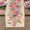 Spring Watercolor Butterfly Linen Table Runner Floral Dining Table Decor For Kitchen And Wedding 2