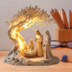 tree of life acrylic family statue personalized desktop decor for home and gift giving