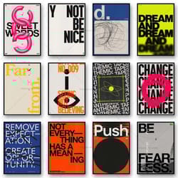 modern inspirational quotes canvas wall art poster for stylish home decor