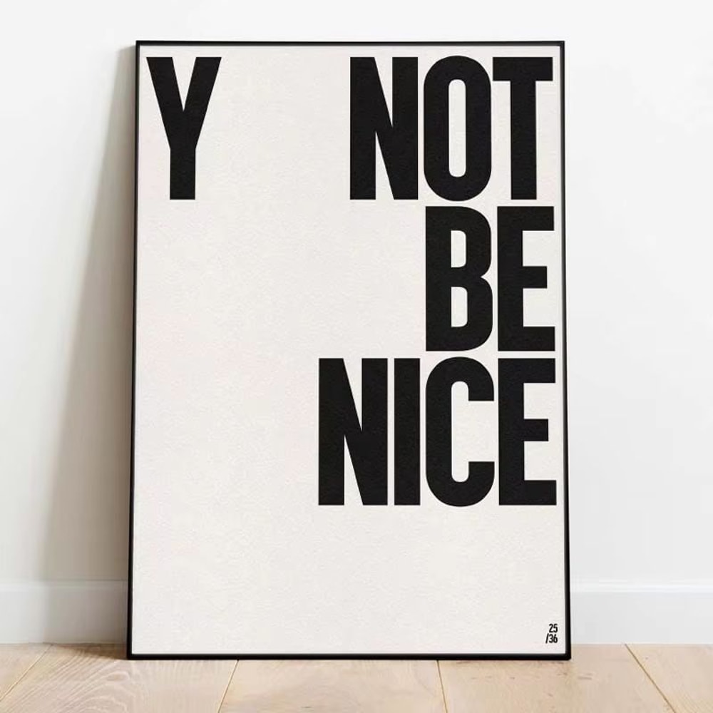 Modern Inspirational Quotes Canvas Wall Art Poster For Stylish Home Decor 26