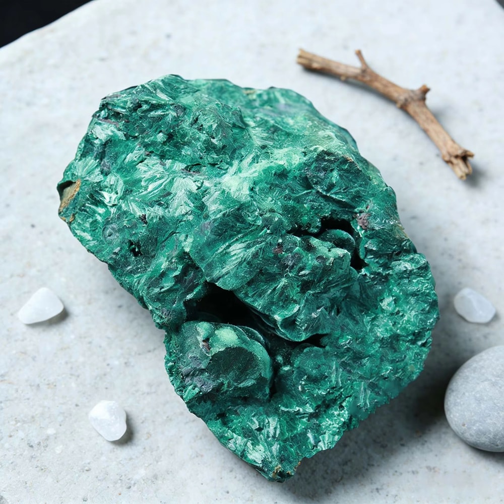 Natural Raw Malachite Crystal Stone Deep Green Rough Specimen For Home Decor And Gifts 4