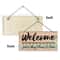 Rustic Wooden Welcome Wall Hanging Sign Farmhouse Door Plaque Decor 5