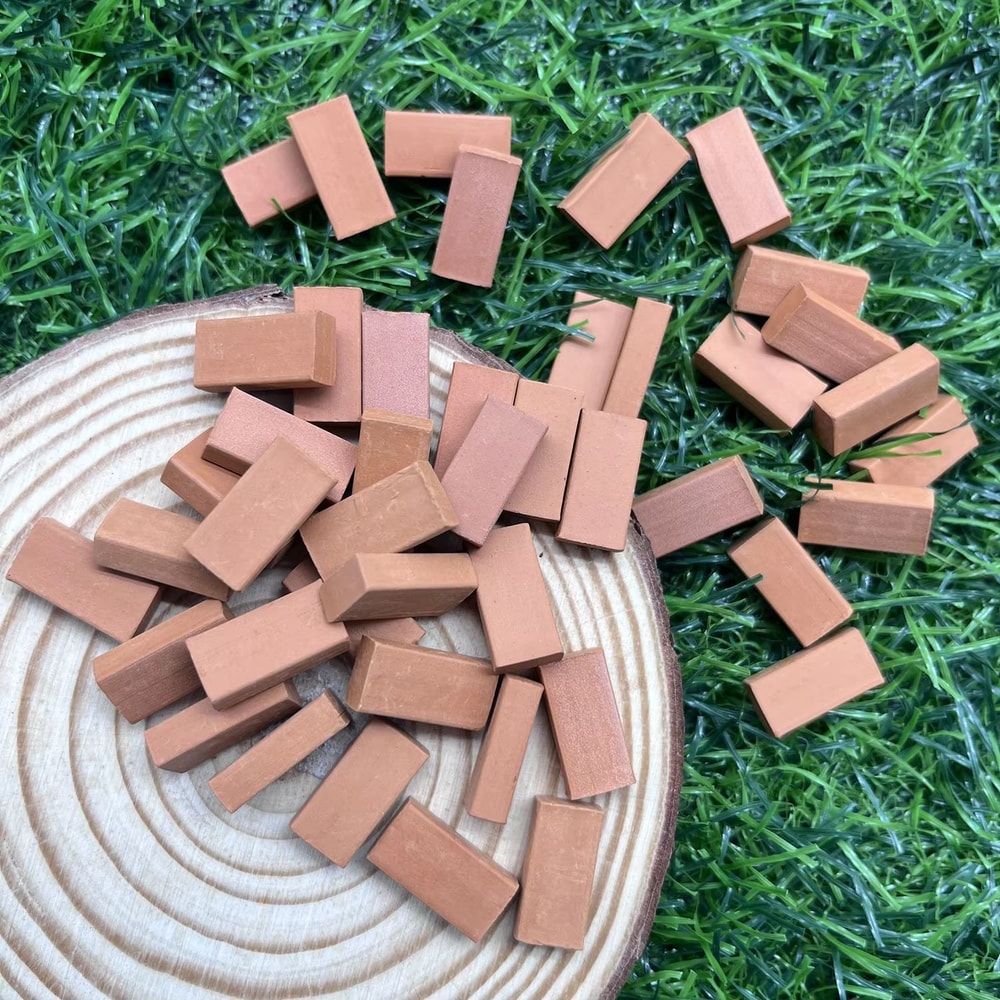 Mini Clay Brick Set For DIY Figurines Architectural Displays 100PCS 7