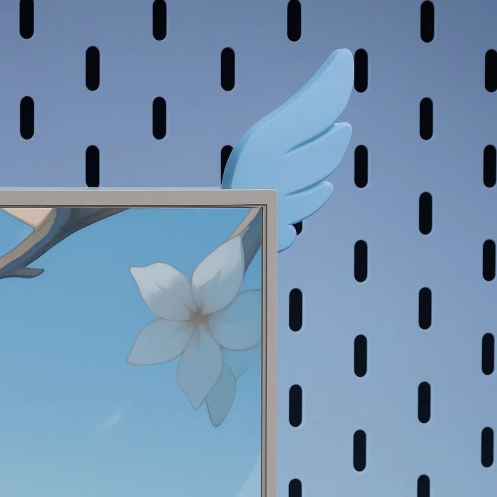 Pink Wing Monitor Decor Aesthetic Gaming Setup Ornament 2