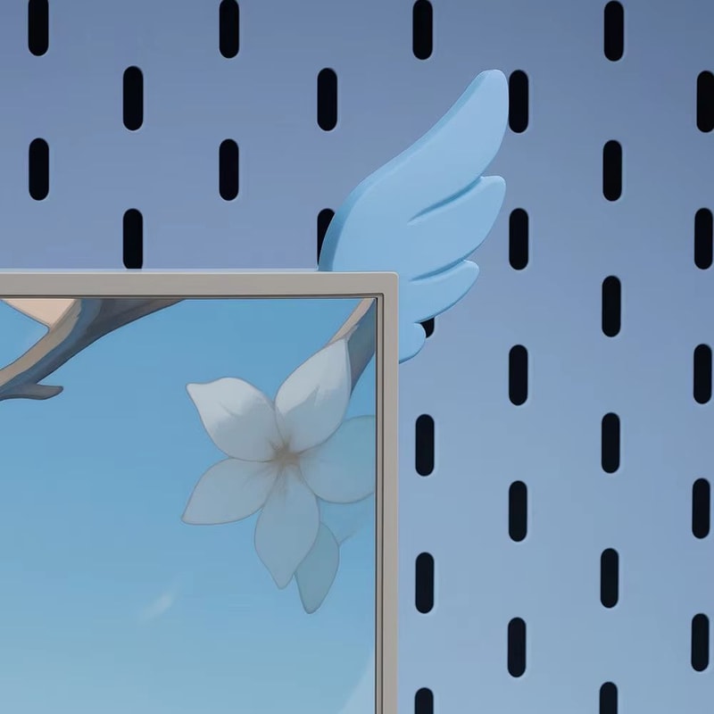 Pink Wing Monitor Decor Aesthetic Gaming Setup Ornament 6