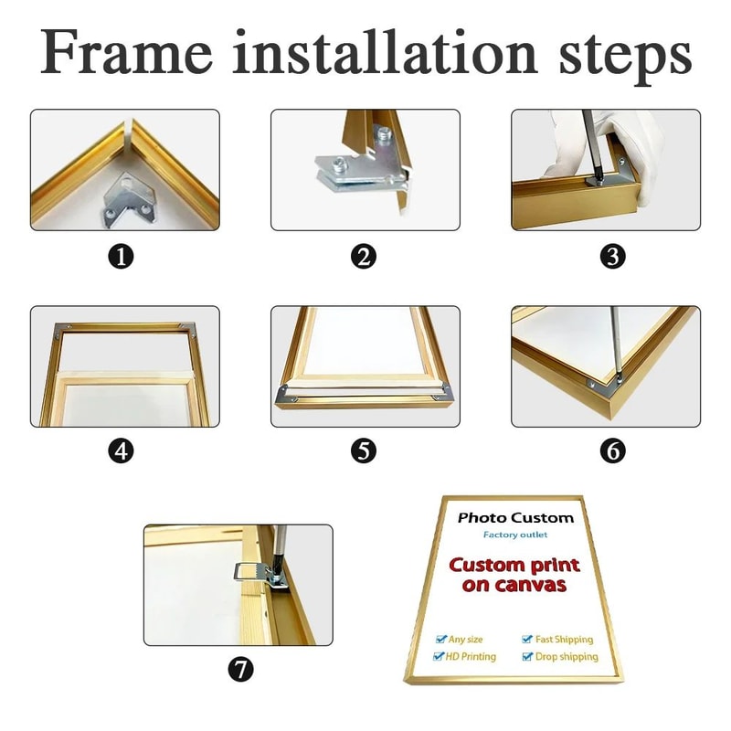 Custom HD Photo Canvas Print Personalized Wall Art Decor 5