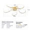 Modern Gold Chrome LED Chandelier Ceiling Light Fixture 11