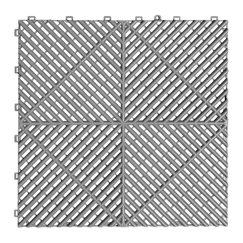 Interlocking Garage Floor Tiles Vented Modular Flooring System 9