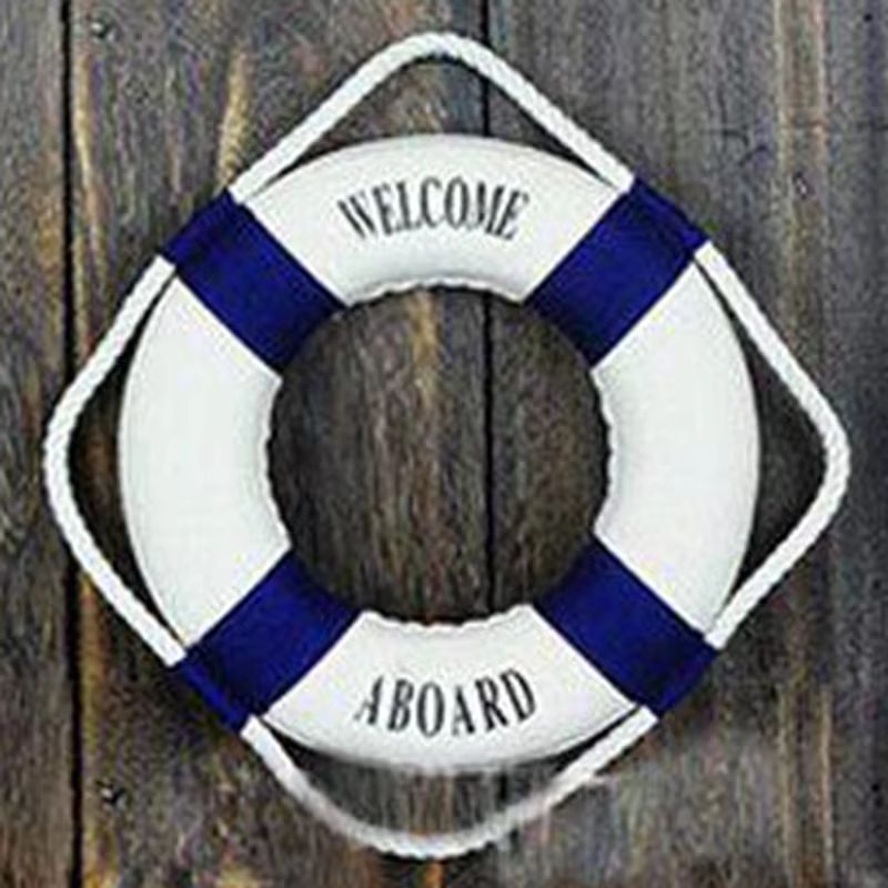 Mediterranean Lifebuoy Wall Decor Nautical Hanging Ornament 0