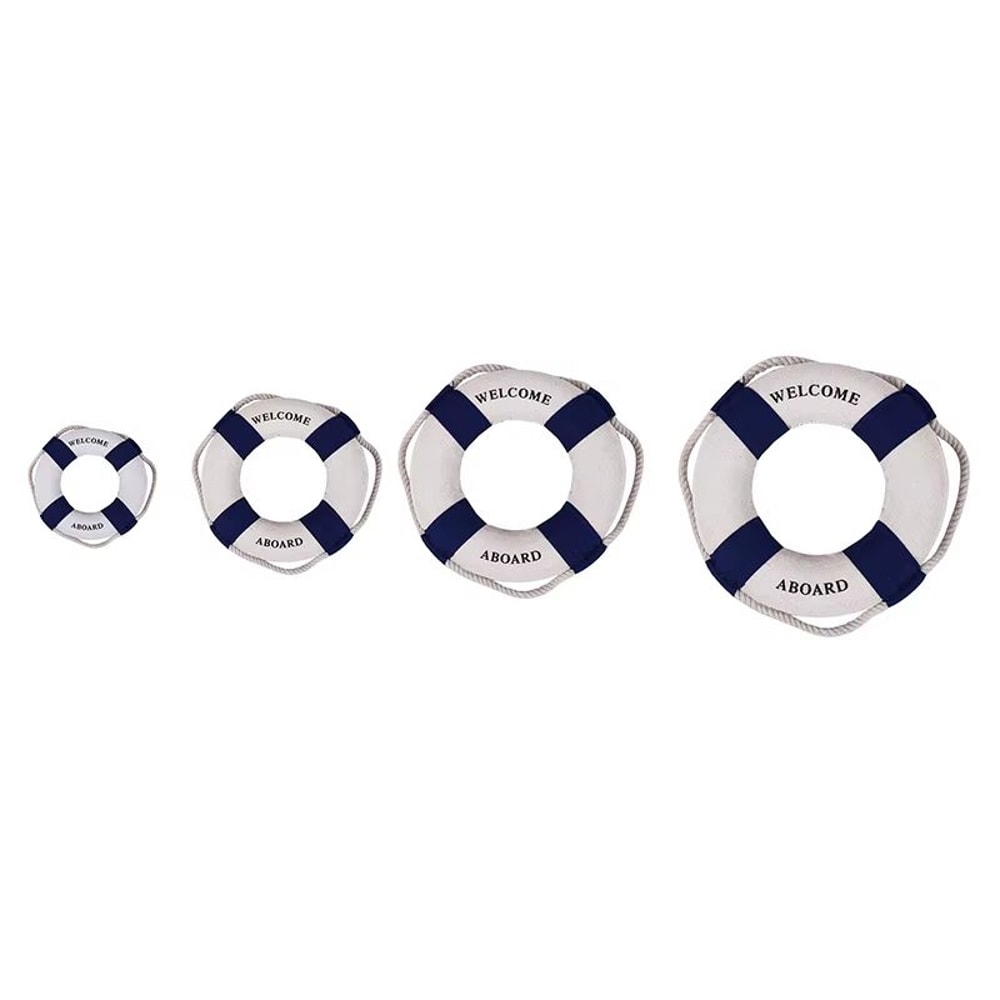 Mediterranean Lifebuoy Wall Decor Nautical Hanging Ornament 4