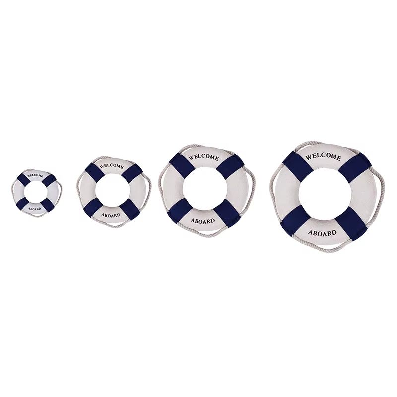 Mediterranean Lifebuoy Wall Decor Nautical Hanging Ornament 4