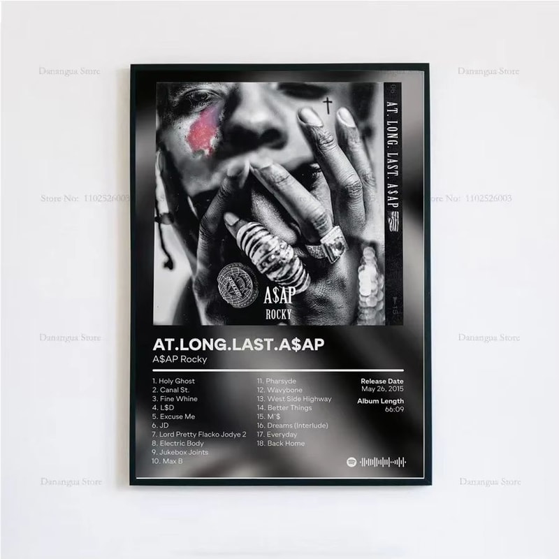 ASAP Rocky Testing Album Cover Canvas Poster Aesthetic Wall Art 11