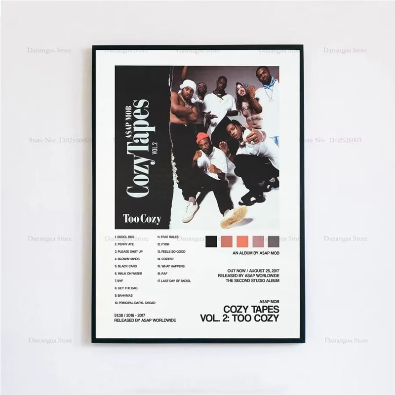 ASAP Rocky Testing Album Cover Canvas Poster Aesthetic Wall Art 13