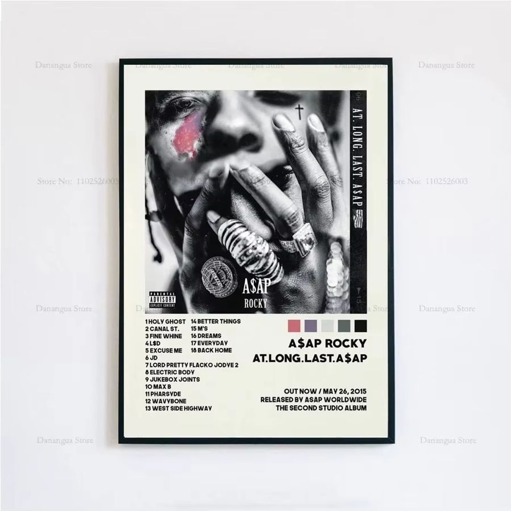 ASAP Rocky Testing Album Cover Canvas Poster Aesthetic Wall Art 18