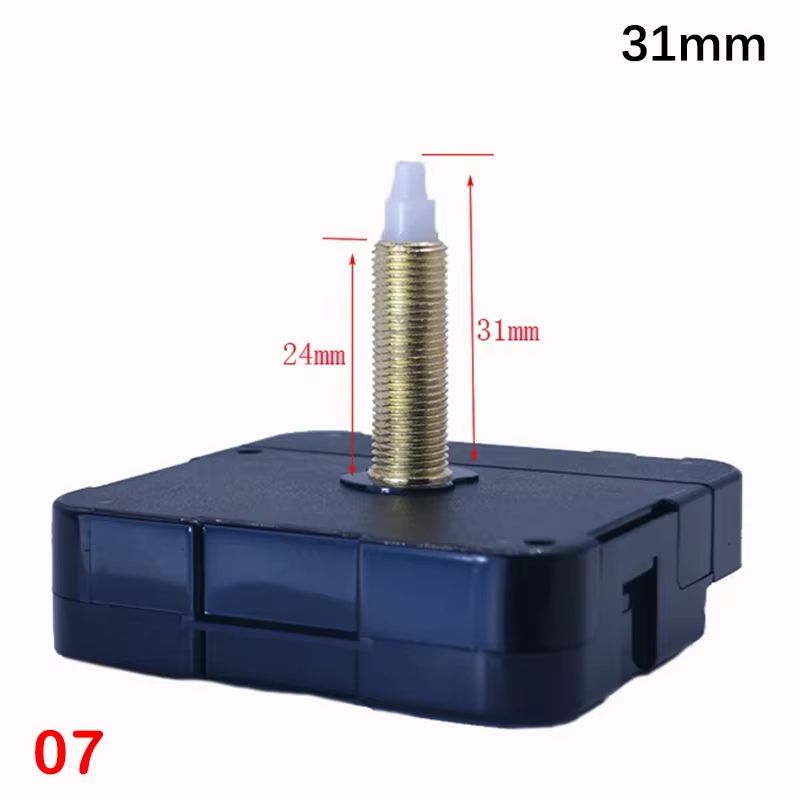 Silent Quartz Wall Clock Movement Kit With Long Shaft DIY Repair Mechanism 8