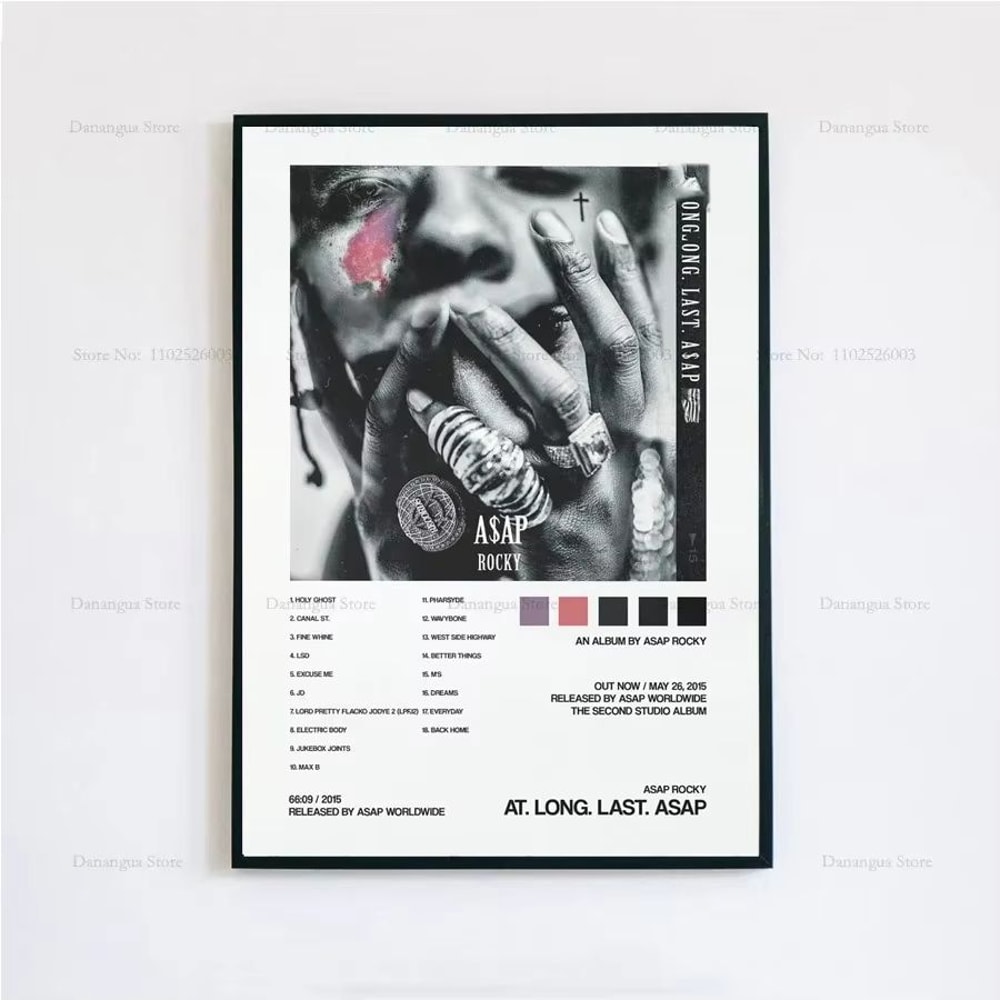 ASAP Rocky Testing Album Cover Canvas Poster Aesthetic Wall Art 21