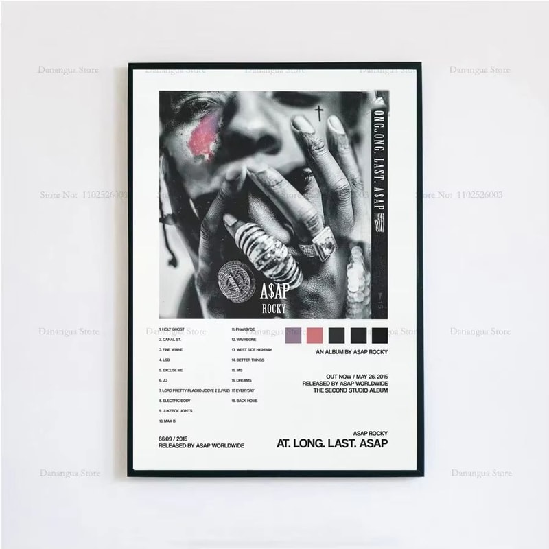 ASAP Rocky Testing Album Cover Canvas Poster Aesthetic Wall Art 21