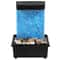 Mini LED Tabletop Water Fountain USB Powered Desktop Waterfall Decor 9