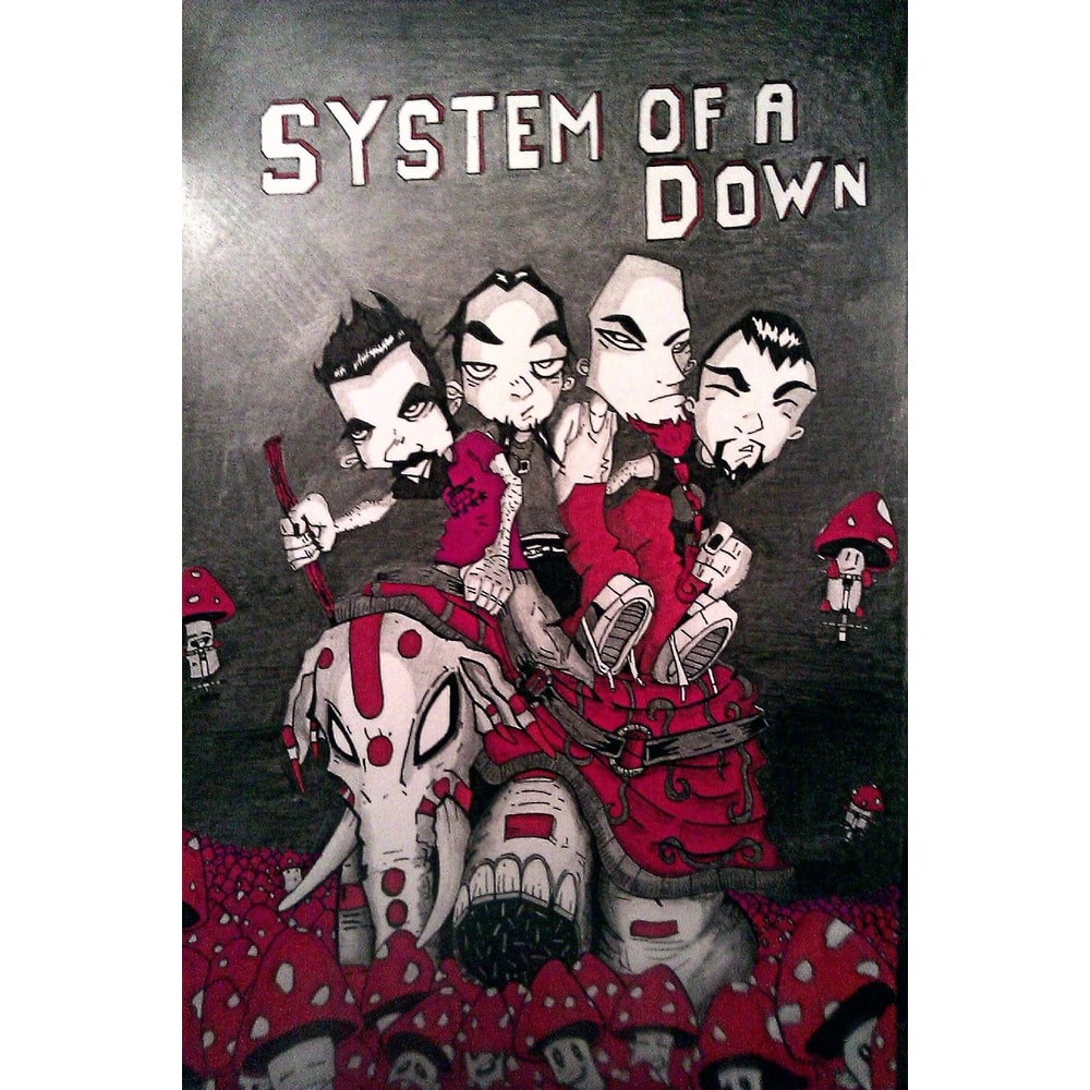 System Of A Down Canvas Poster Set Heavy Metal Album Wall Art Decor 7