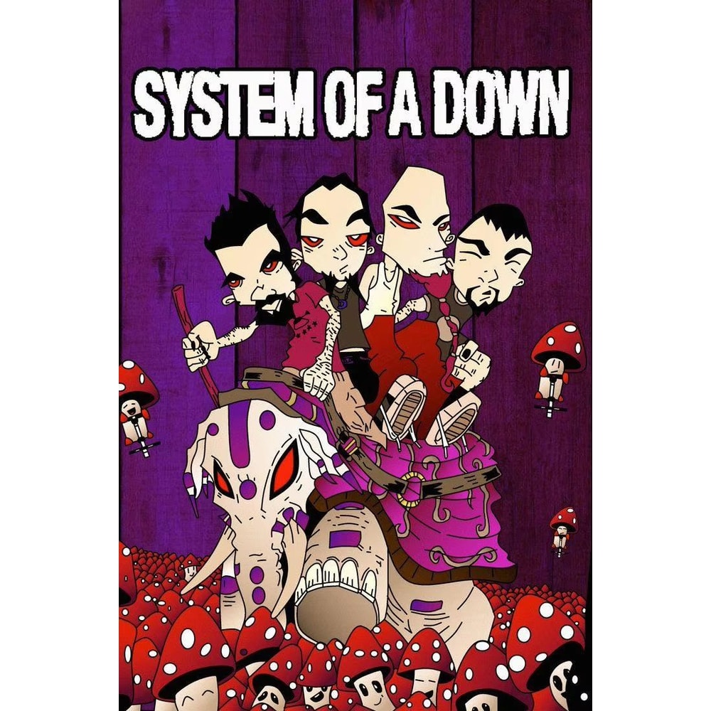System Of A Down Canvas Poster Set Heavy Metal Album Wall Art Decor 18