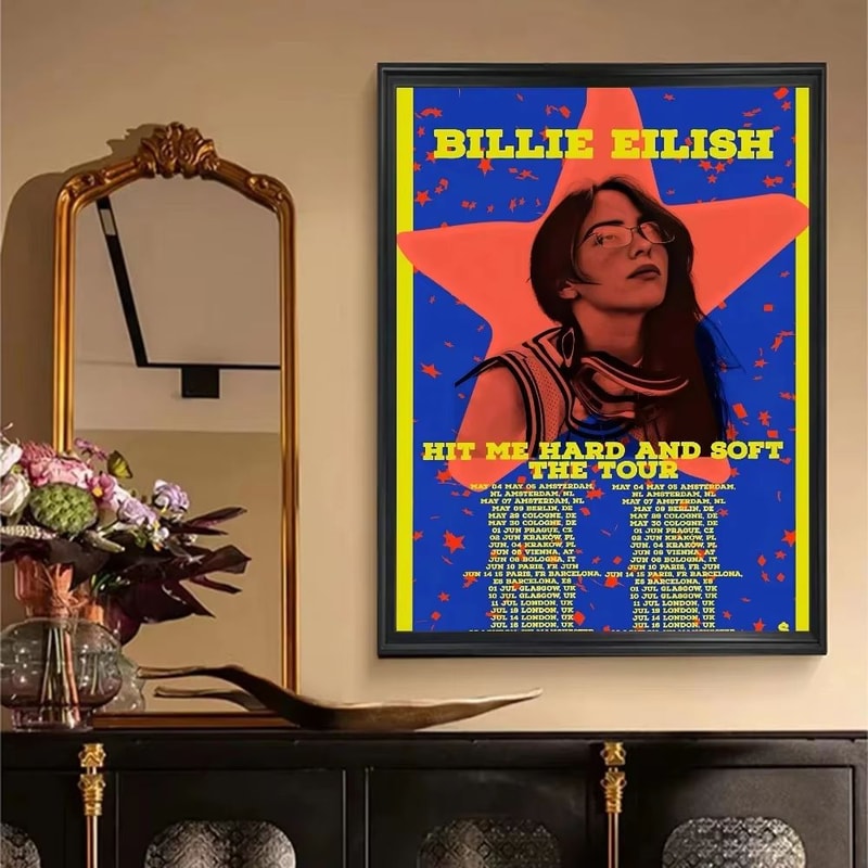 Vintage Kraft Paper Music Poster Retro Album Cover Wall Decor 6