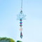 Metal Lotus Crystal Suncatcher Wind Chime Pendant Elegant Hanging Decor 7