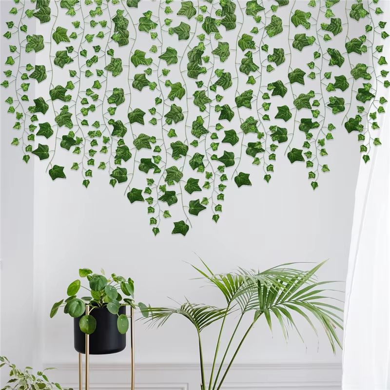 Lush Ivy Green Artificial Vine Garland 72ft Realistic Hanging Plant Decor 1