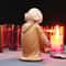 Cute Little Monk Resin Statue Mini Buddha Figurine Zen Desk Decor 9