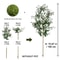 Minimalist Artificial Olive Tree Branch 4771in Faux Olive Leaves Modern Home Decor 9
