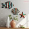 Coastal Ocean Wooden Decor Set Colorful Sea Fish Shell Starfish Farmhouse Wall Accent 0