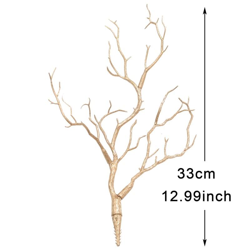 Rustic Antler Style Artificial Branch Decor Faux Winter Twig Arrangement 5