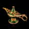 Vintage Aladdin Magic Lamp Metal Ornament For Home Fantasy Decor 6