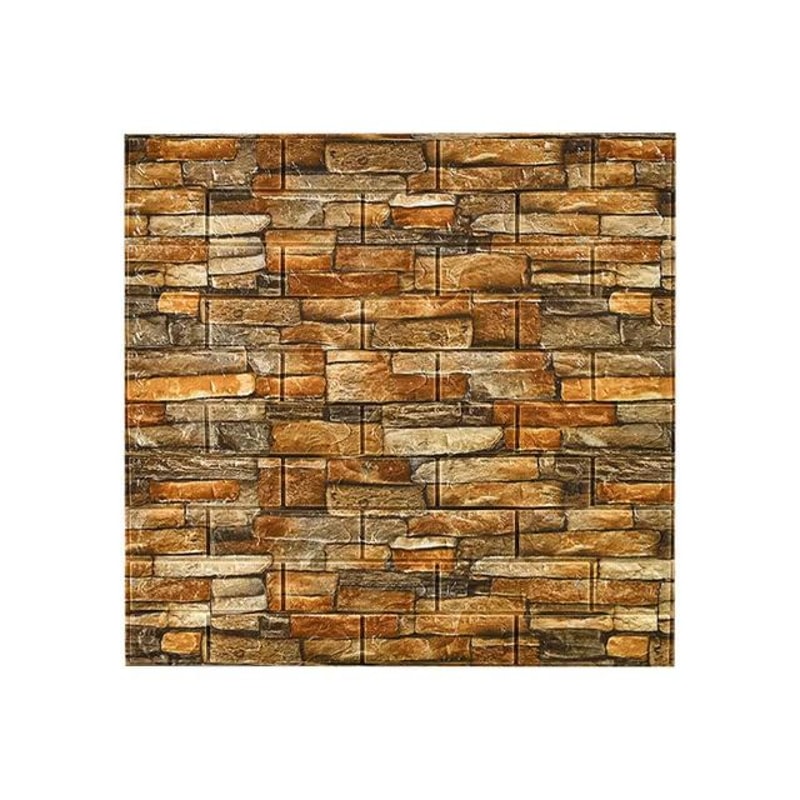 3D Brick Wall Sticker Panels Self Adhesive Foam Wallpaper 2756x3031in DIY Home Decor Set 18