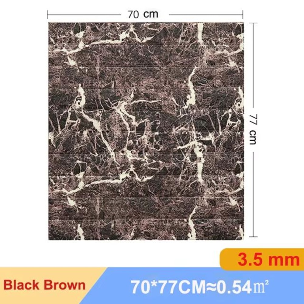 3D Brick Wall Sticker Panels Self Adhesive Foam Wallpaper 2756x3031in DIY Home Decor Set 23