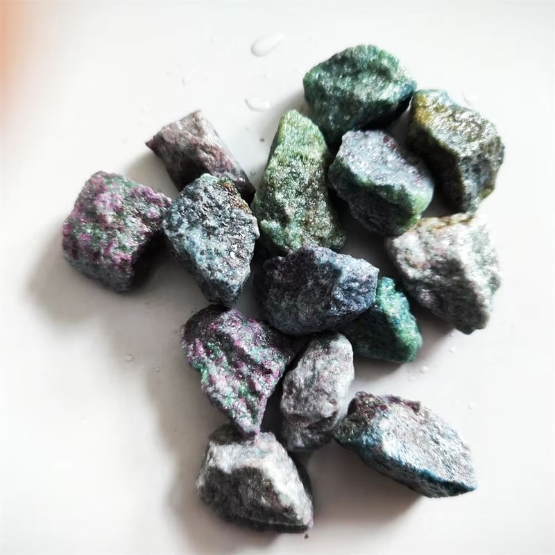 Natural Raw Gemstone Mineral Specimens Set For UV Display Collection Home Decor 3