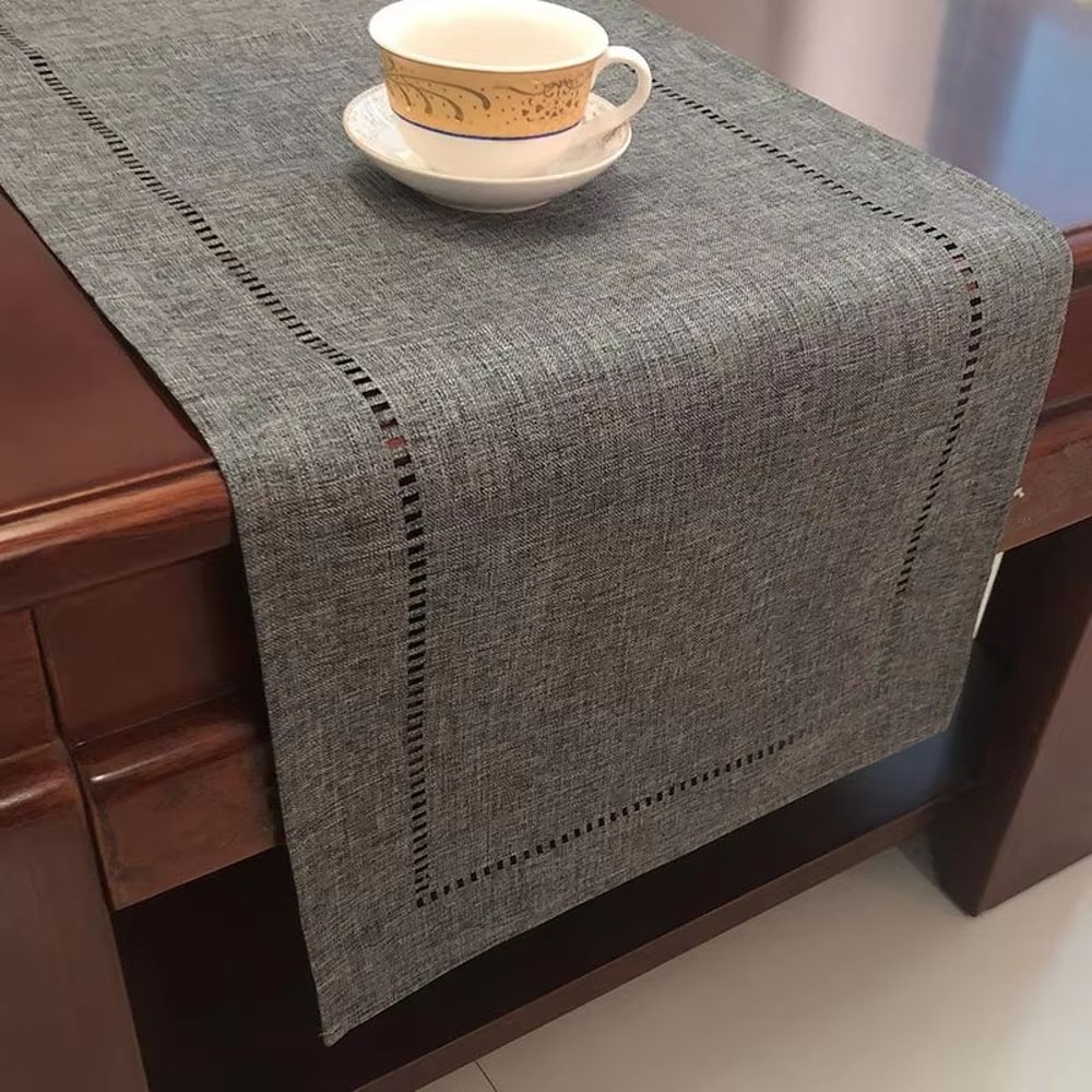 Basic Linen Style Table Runner For Kitchen Dining Everyday Decor 1