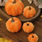 Velvet Artificial Pumpkin Decor For Fall Halloween Thanksgiving Home Styling 0