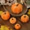 Velvet Artificial Pumpkin Decor For Fall Halloween Thanksgiving Home Styling 1