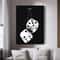 Black And White 8 Ball Billiards Canvas Wall Art Modern Pool Room Decor Poster 2