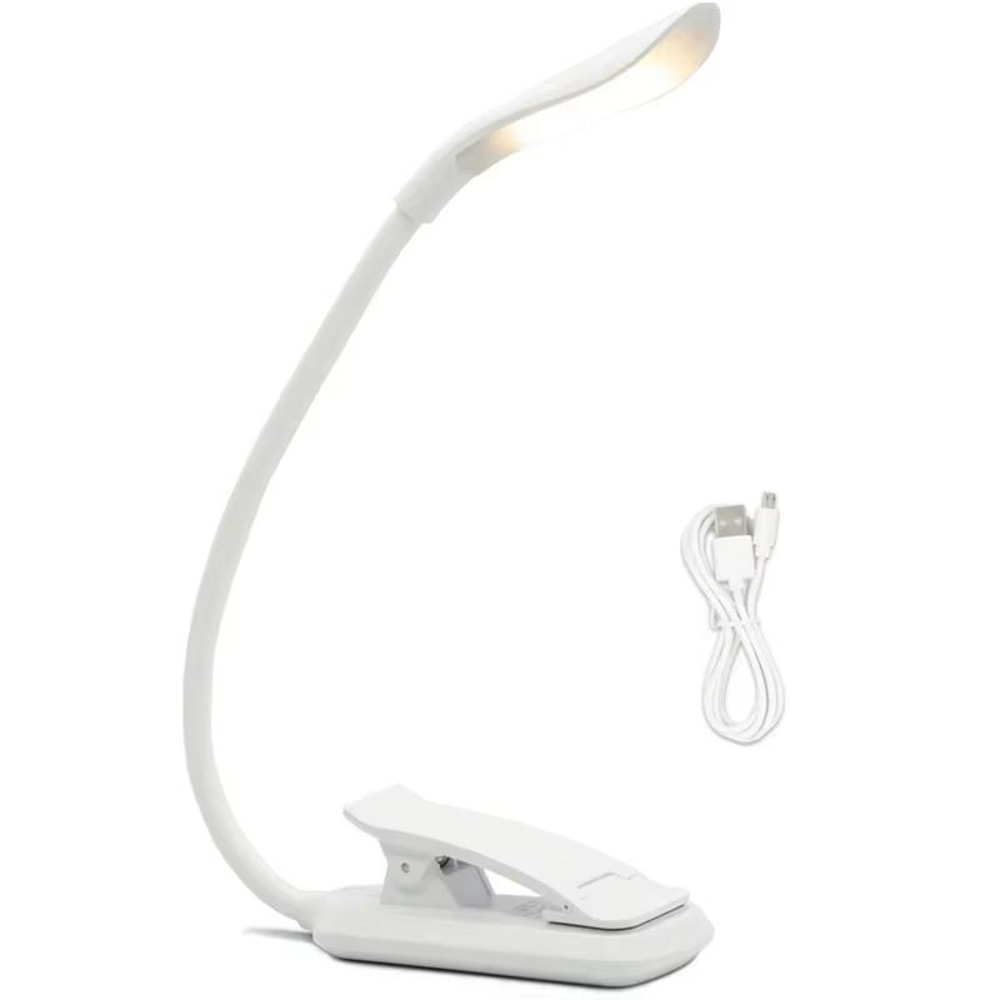 Mini USB Rechargeable Clip On Book Light Flexible LED Reading Lamp 7