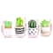 Mini Resin Dollhouse Plant Pot 112 Scale Realistic Potted Flower Decor 5
